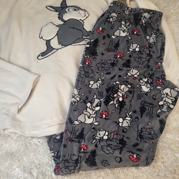 Disney Pajama Set,Bambi,Pants & Top,Girls Medium(8-10) but fits 2 sizes larger - Picture 2 of 10